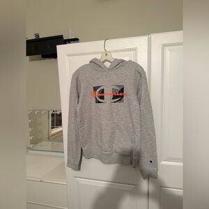 boys grey and orange champion sweatshirt